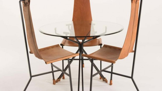 Dining Set of Three Chairs and Table by Dan Wenger