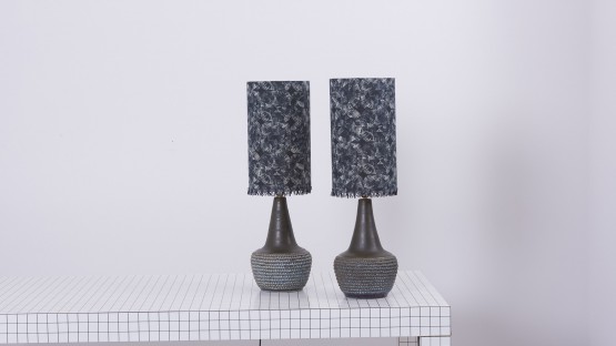Pair of Ceramic Table Lamps by Soholm