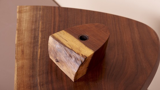 Signed Wooden Pen Holder by Mira Nakashima