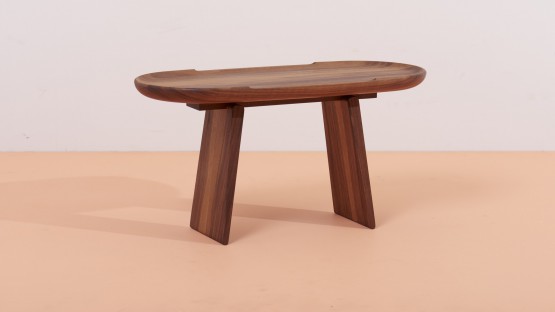 Carl Auböck #3511 Walnut Side Table 