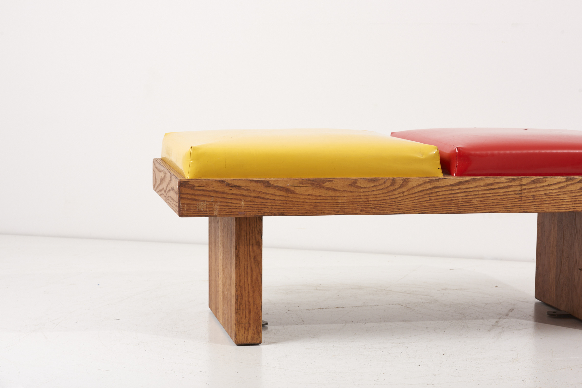 Bench by Harvey Probber in Ketchup / Mustard in Oak