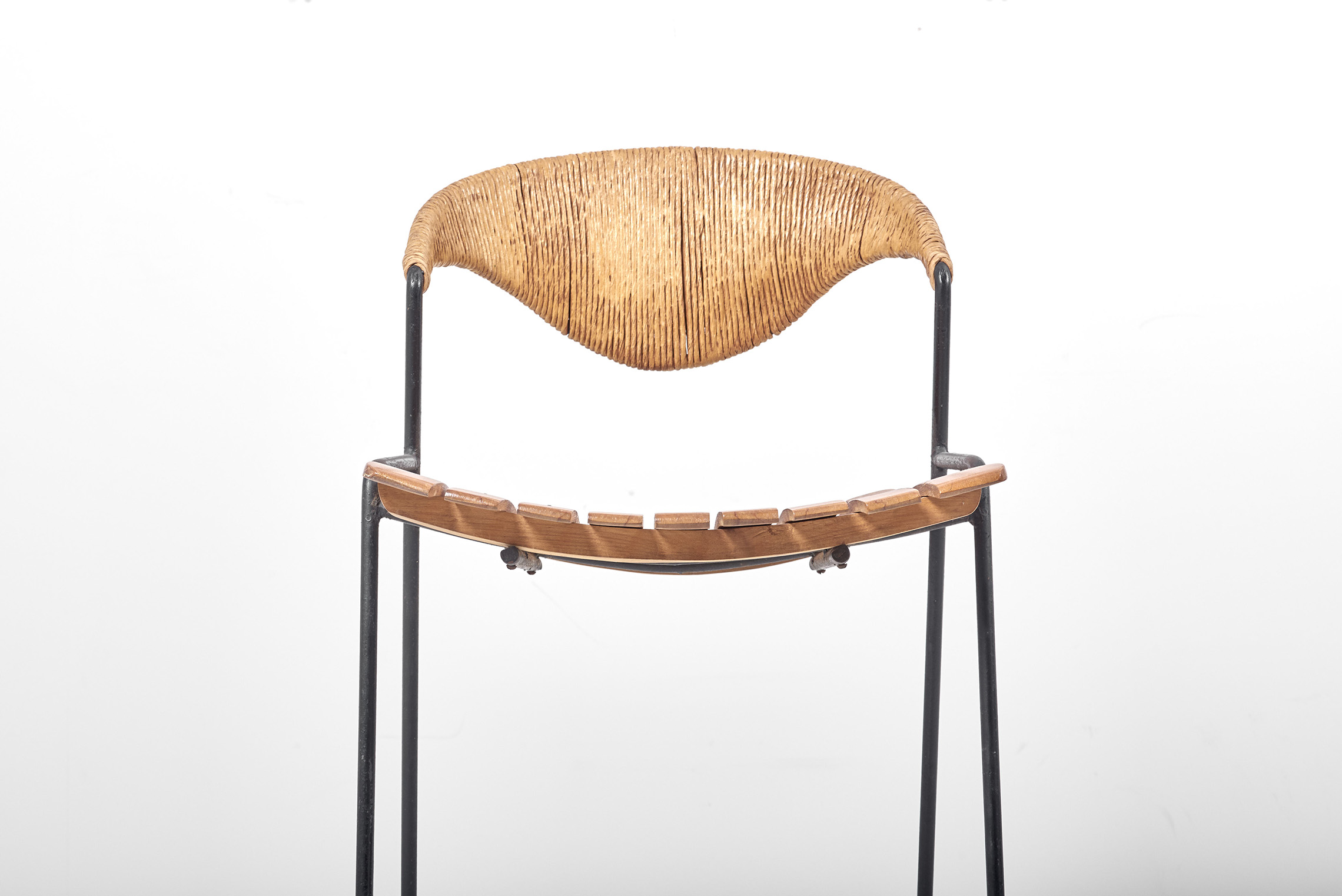 Iron Bar Stool by Arthur Umanoff for Raymor