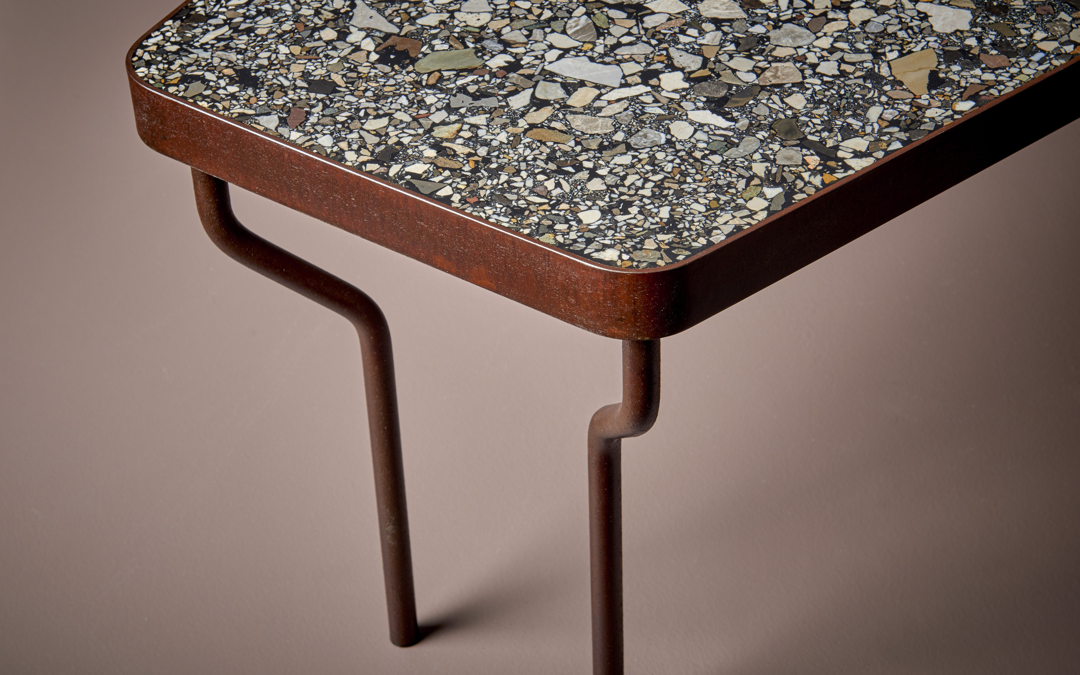 Hand-crafted Terrazzo Coffee Table "Prince Beatrice" by Felix Muhrhofer
