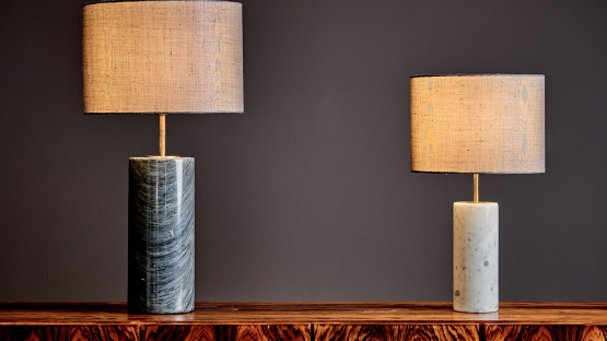 Pair of Table Lamps in the manner of Florence Knoll