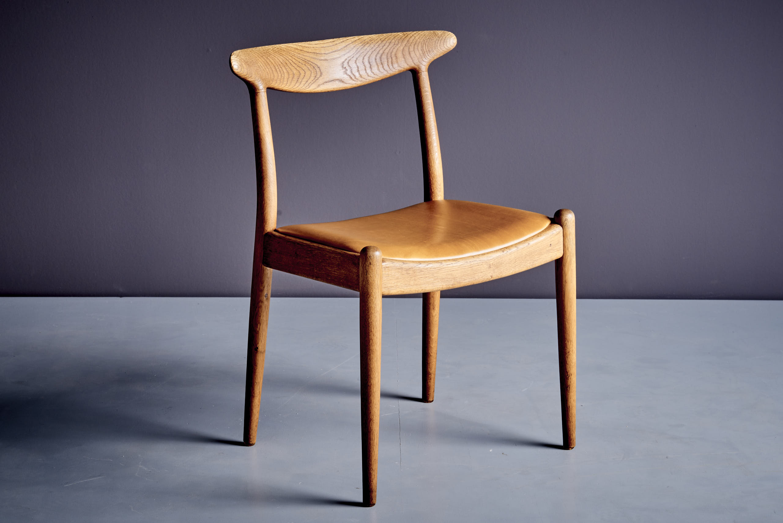 Set of 7 Hans Wegner W2 Chairs for C.M. Madsen