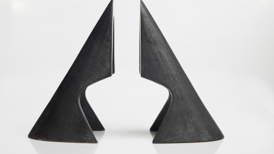 Carl Auböck Pair of #4099 Bookends "Wedge"