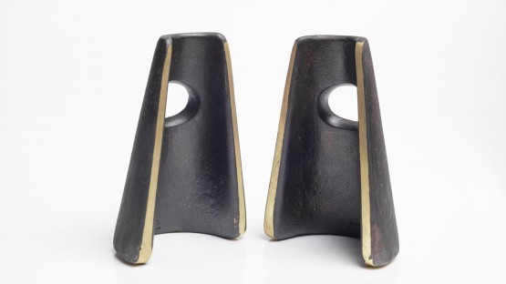 Carl Auböck Pair of #4843 Bookends "Tower"