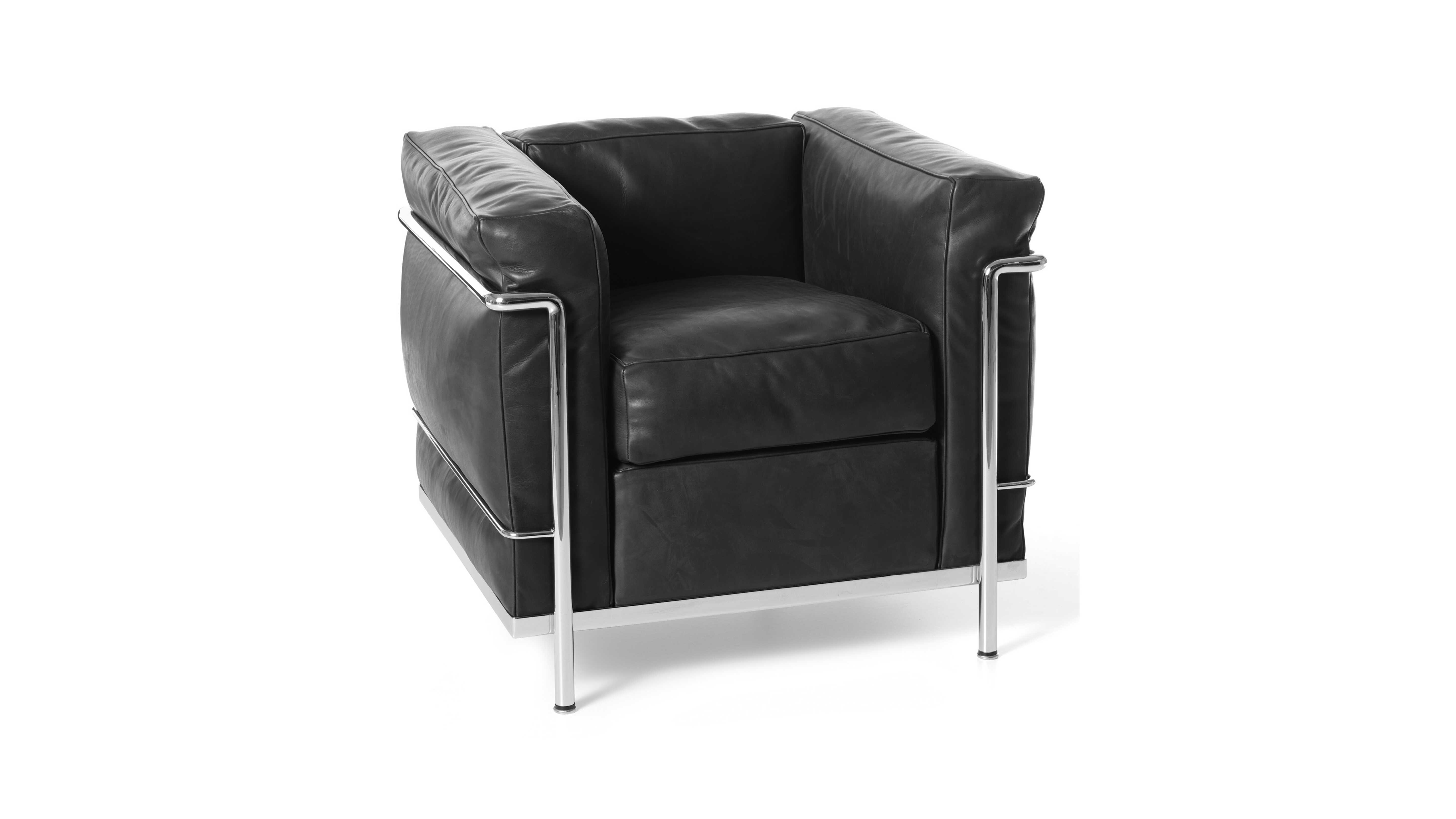 Le Corbusier, Jeanneret, Charlotte Perriand LC2 Poltrona Armchair for