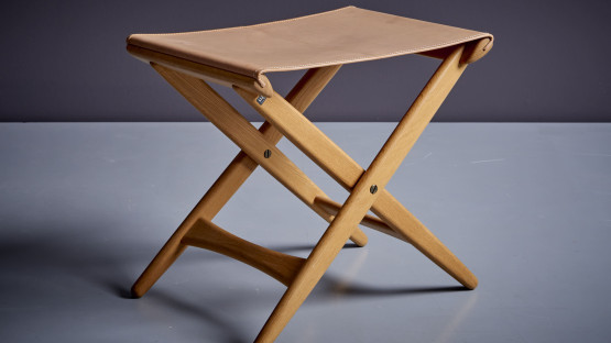 Folding Stool by Uno and Östen Kristiansson for Luxus Vittsjö