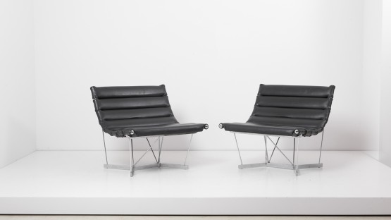 Pair of Catenary Chairs by George Nelson for Herman Miller