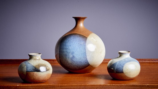 Robert Maxwell Set of 3 Ceramic Vases