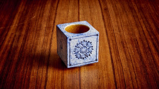 Roger Capron 1 of 24 Blue Ceramic Vases, Labeled 