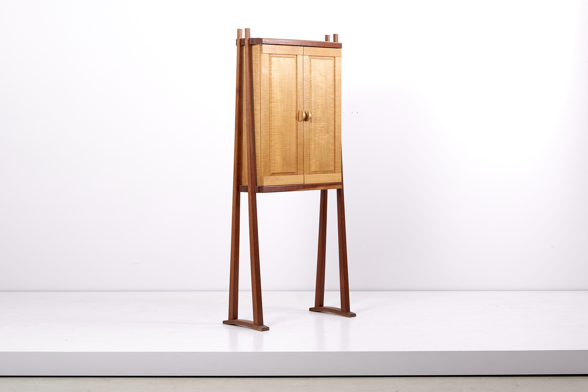 Studio Cabinet in Wood by an American Craftsman