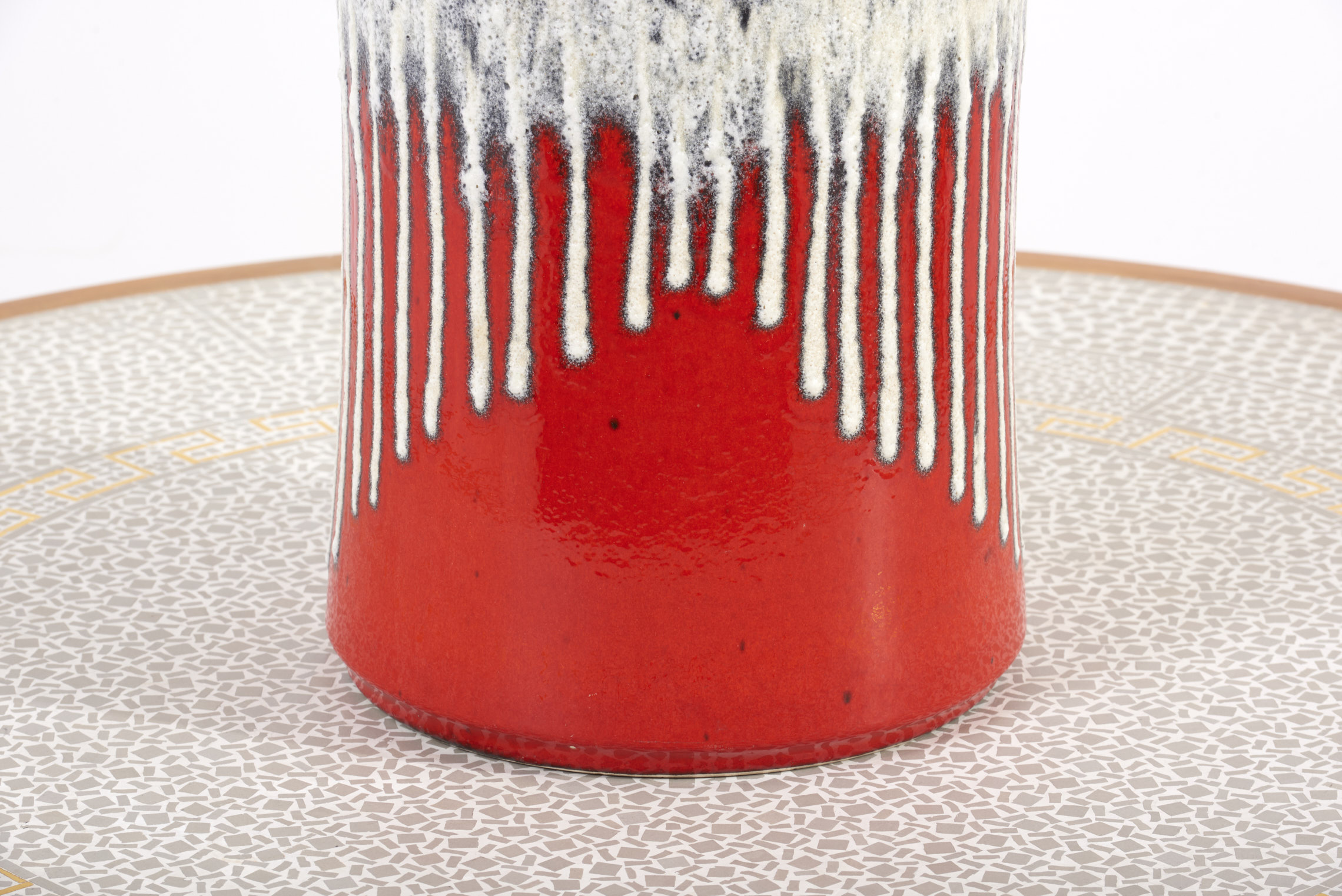 Huge Fat Lava Ceramic Floor Vase by Bay Keramik