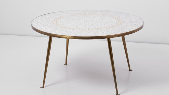 Round Mosaic Coffee Table by Berthold Müller-Oerlinghausen