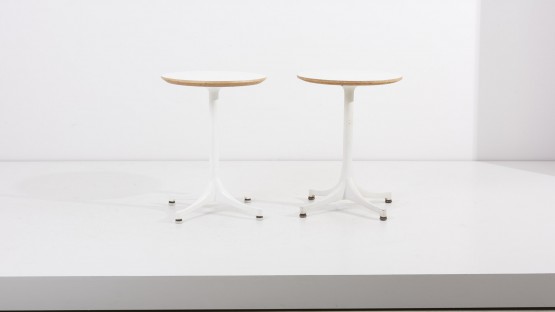 Early Pair of Pedestal Side Tables by George Nelson for Contura / Herman Miller