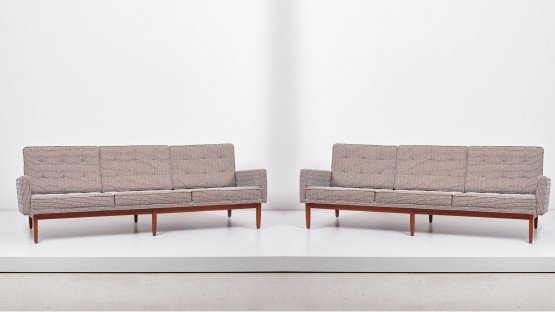 Pair of 57W Sofas by Florence Knoll 