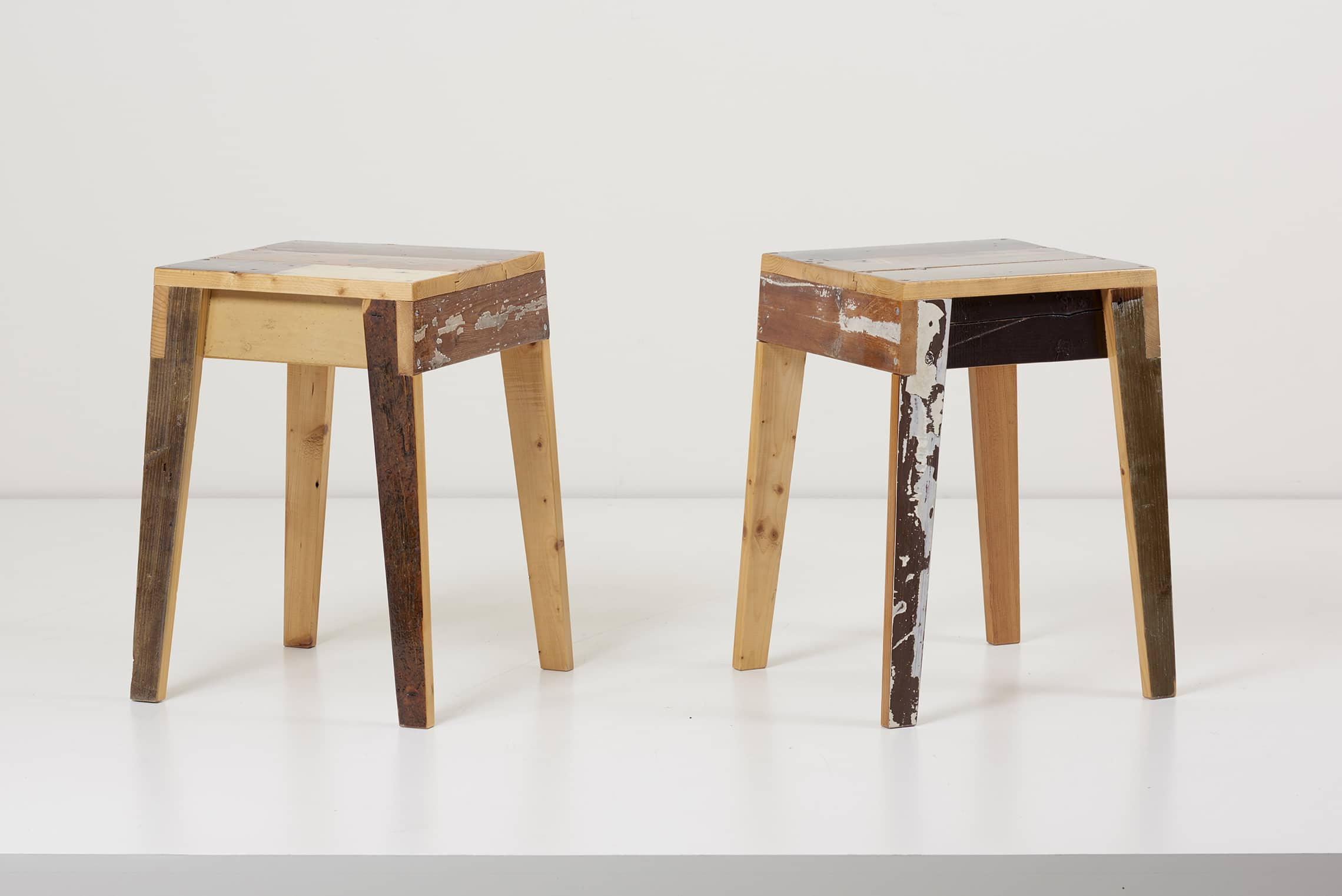 椅子(チェア)・スツール PIET HEIN EEK SCRAPWOOD STOOL HIGH GLOSS Stool in Scrapwood by Piet Hein Eek - Rossana Orlandi