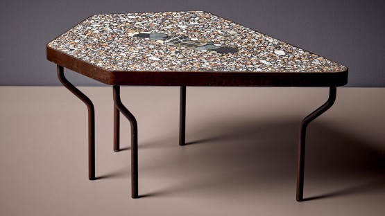 Hand-crafted Terrazzo Coffee Table "Prince Willi" by Felix Muhrhofer
