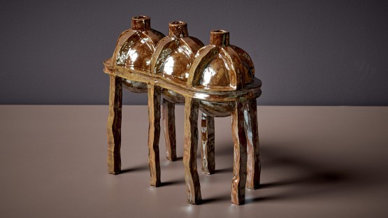 Ceramic Vessel Nr. 300 by Onka Allmayer-Beck in brown 